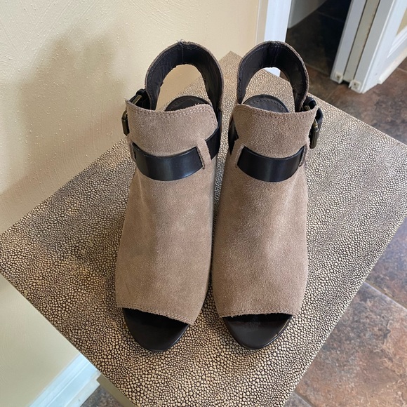 Franco Sarto Beige and Brown Booties - Picture 3 of 7